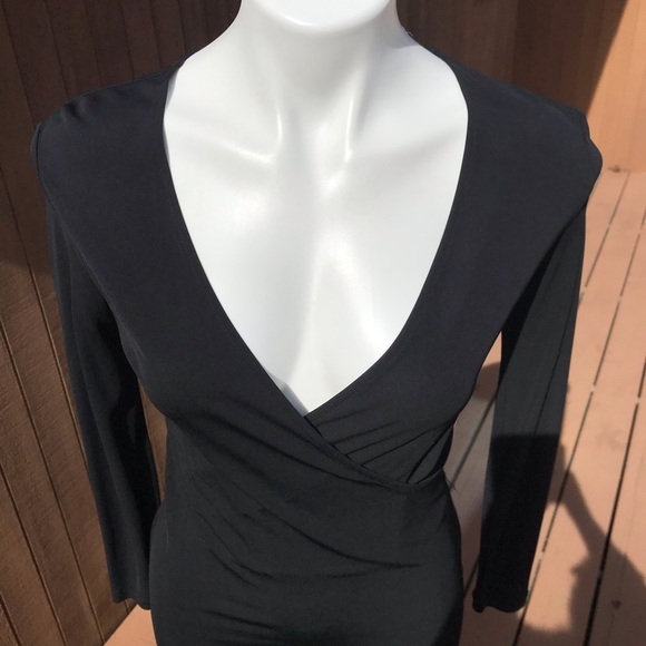 Ralph Lauren Long Sleeve Dress Black Petite Small - Picture 8 of 8